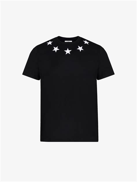 givenchy mens t shirt stars|givenchy graphic crewneck t shirt.